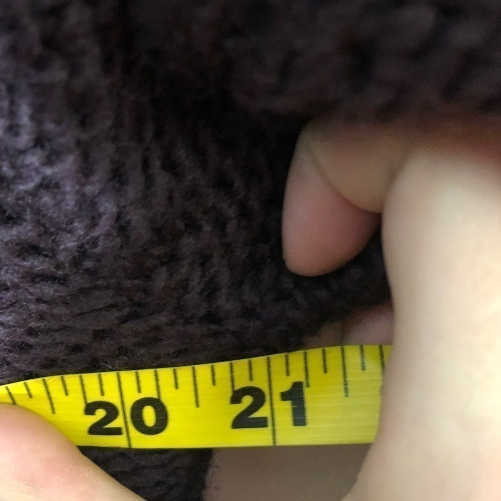 Dkny Wool Blend Split Neck Sweater Medium Purple … - image 8